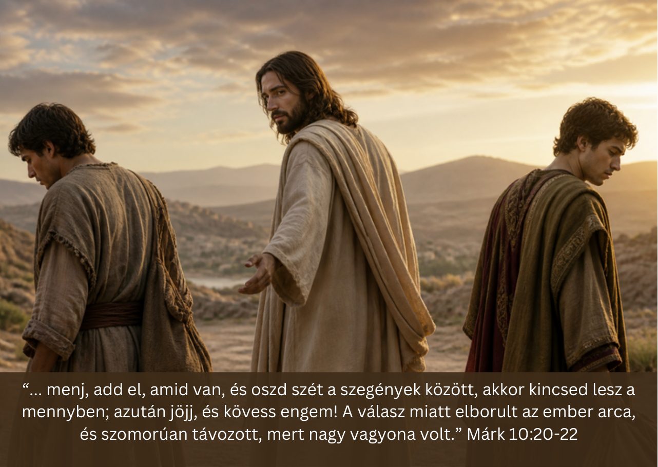 A #49 alkalom kártyájának hátlapja: A gazdag ifjú